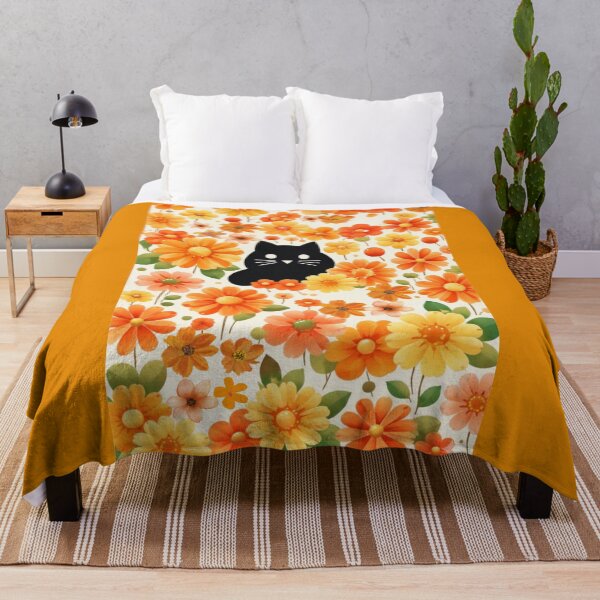 Item preview, Feline Elegance Blossoms? designed and sold by Opps-diseño.