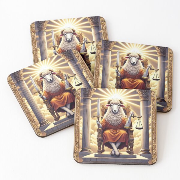 Item preview, Sheepism – Justice Tarot Card designed and sold by Thpoar.