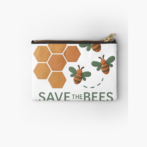 Item preview, Graphic poster with stylized bees and tan honeycomb on black background designed and sold by Creative88Art.