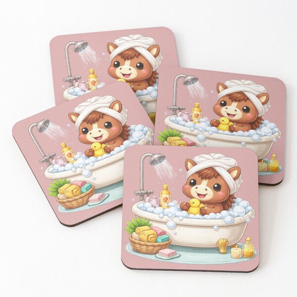 Item preview, Relaxing Tet Horse Bath – Cute Self-Care Zodiac designed and sold by PunchDrop.