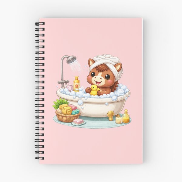 Item preview, Relaxing Tet Horse Bath – Cute Self-Care Zodiac designed and sold by PunchDrop.