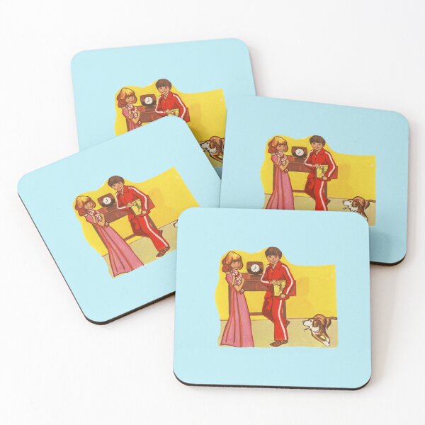 Item preview, Boy and Girl and Dog Childhood Friends 70s Classroom Rewards designed and sold by The Sticker Bureau.