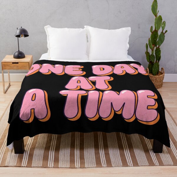 Item preview, Minimalist Mental Health Quote - One Day At A Time - Positive Vibes designed and sold by Haji Kamora.