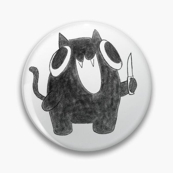 Item preview, stabby cat black designed and sold by Roar-Rex12.