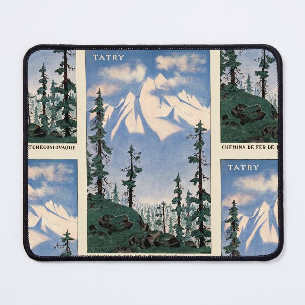 Item preview, Tatry Snowy Mountain Range Pine Forest Travel Poster : Vintage Art designed and sold by artofuniverse.