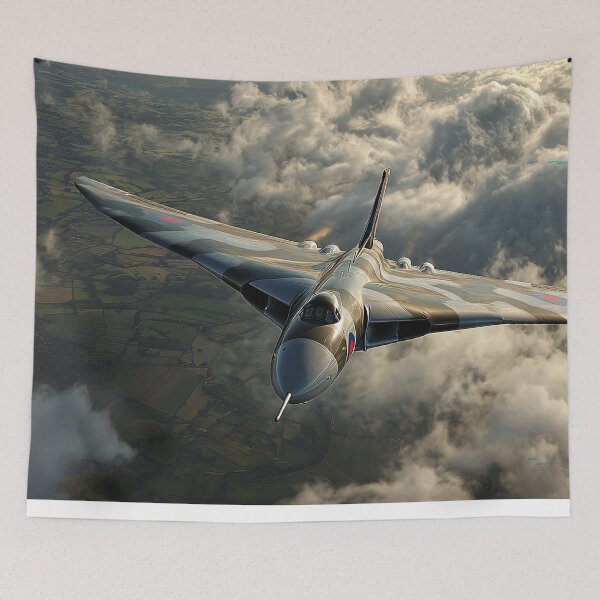 Item preview, Vulcan Above Green Fields designed and sold by Skyframe Aviation.