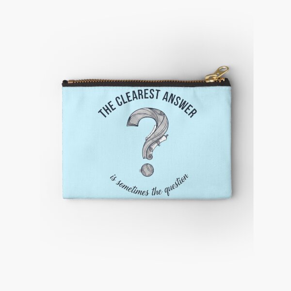 Item preview, The Clearest Answer Is Sometimes the Question – Minimalist Philosophy Quote Art designed and sold by SV-Creation.