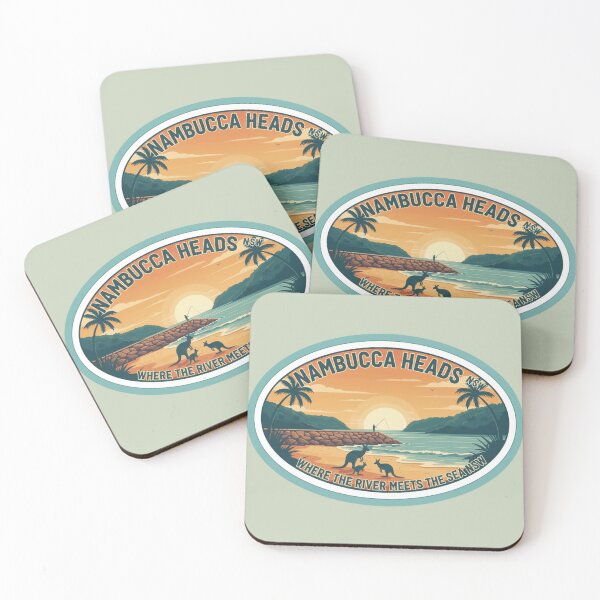 Item preview, Nambucca Heads NSW Retro Beach Sunset designed and sold by Pixel & Beyond.