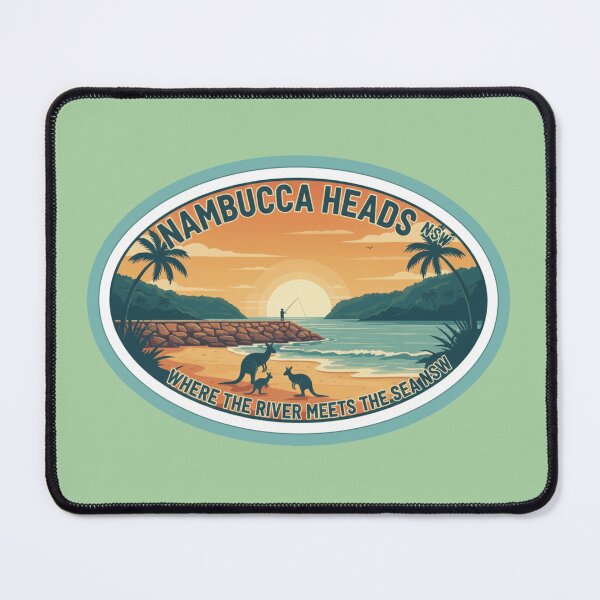 Item preview, Nambucca Heads NSW Retro Beach Sunset designed and sold by Pixel & Beyond.