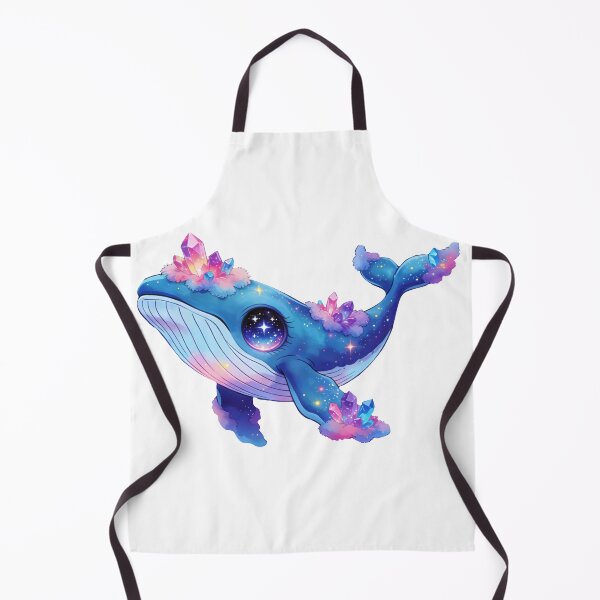 Item preview, Crystal Galaxy Kawaii Whale Cute Whimsical Ocean Art designed and sold by Anastasiia Yurevych.