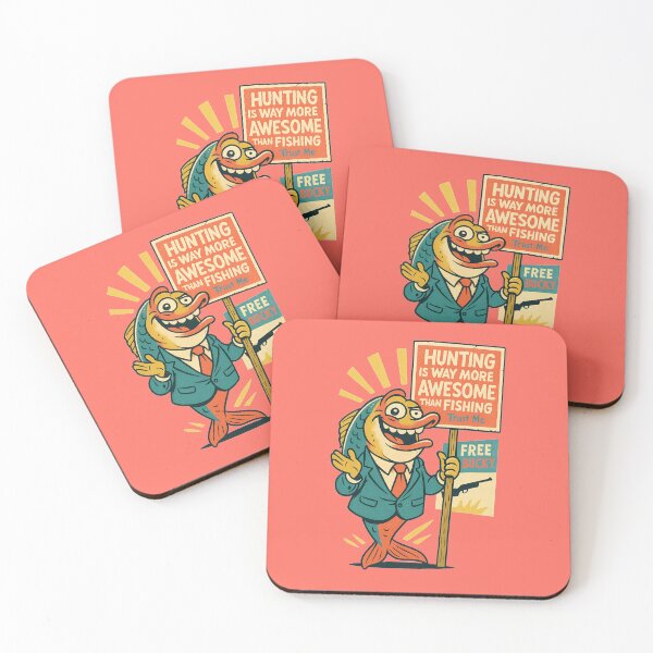 Item preview, Goofy Fish Propaganda – Ironic Hunting Parody Poster designed and sold by JonelCrafts.