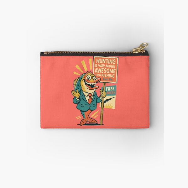 Item preview, Goofy Fish Propaganda – Ironic Hunting Parody Poster designed and sold by JonelCrafts.