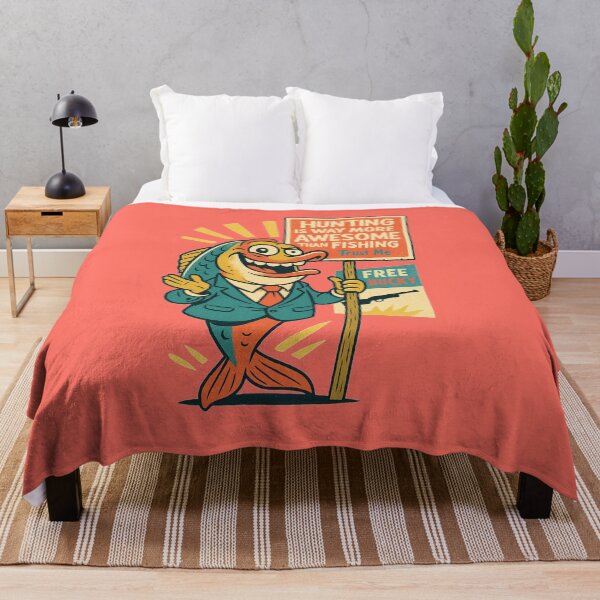Item preview, Goofy Fish Propaganda – Ironic Hunting Parody Poster designed and sold by JonelCrafts.