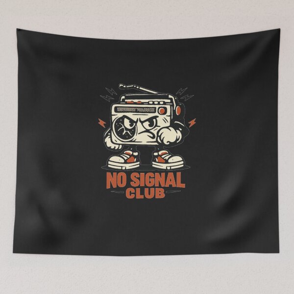 Item preview, No Signal Club Vintage Radio Streetwear Graphic designed and sold by JonelCrafts.