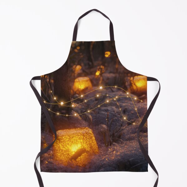 Item preview, Winter Lanterns Glowing on Snow designed and sold by THEVONZA.