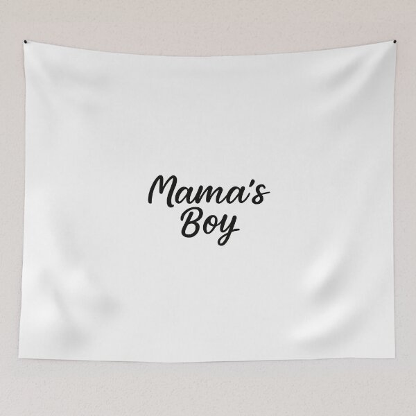 Item preview, Mama's Boy Typography - Cute Black Text Family Appreciation Design designed and sold by JaneMcCarthyDNA.