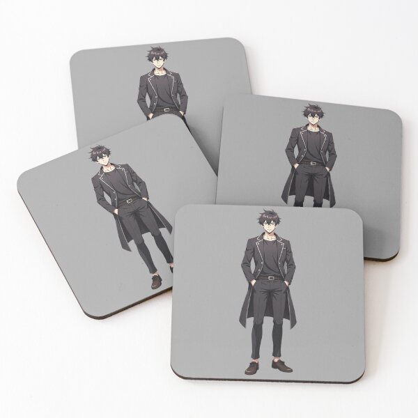 Item preview, Kairo Anime Boy Long Coat – Dark Aesthetic Illustration designed and sold by Brightstudio00.