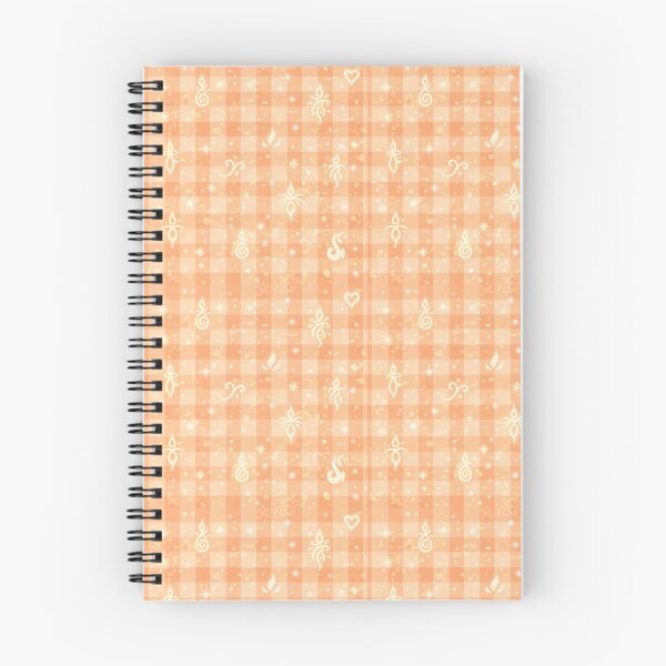 Item preview, Whispers of Peach: Gingham Harmony with Light Language designed and sold by Theetherhaven.