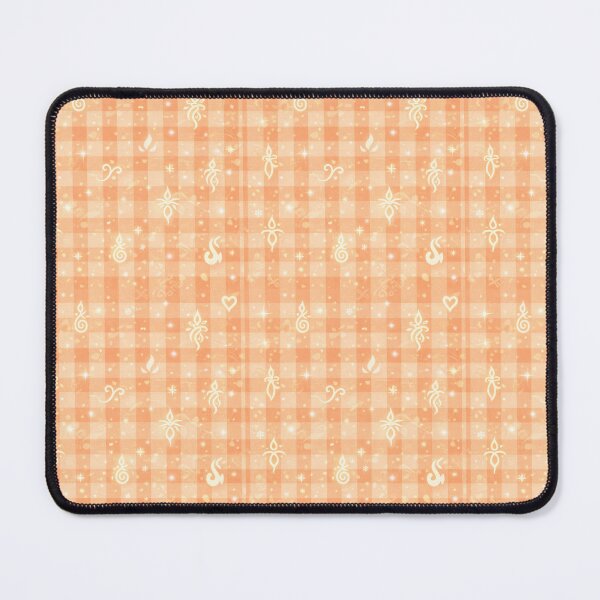 Item preview, Whispers of Peach: Gingham Harmony with Light Language designed and sold by Theetherhaven.