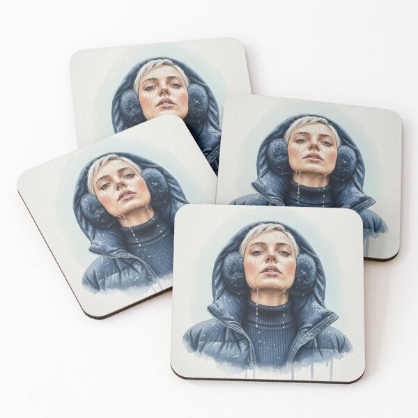 Item preview, Winter Rain: Emotional Watercolor Portrait designed and sold by Sedna Rafigh Studio.