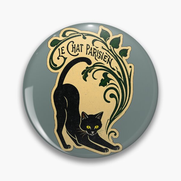 Item preview, Le Chat Parisien — Parisian Black Cat Vintage Poster designed and sold by FrancophileFun.