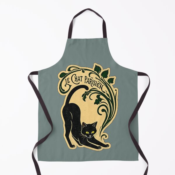 Item preview, Le Chat Parisien — Parisian Black Cat Vintage Poster designed and sold by FrancophileFun.