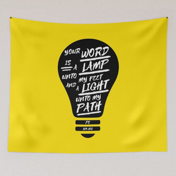 Item preview, Psalm 119 Your Word Is A Lamp (KJV) designed and sold by Clothed in Scripture.