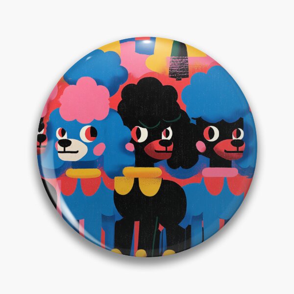 Item preview, Colorful cartoon Poodles designed and sold by lautir.