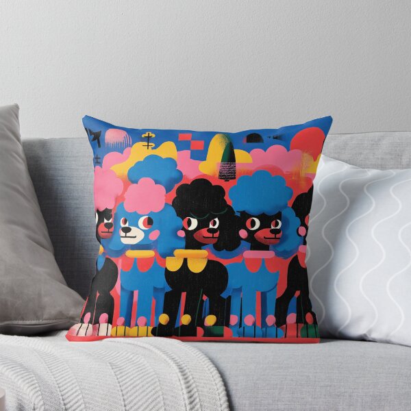 Item preview, Colorful cartoon Poodles designed and sold by lautir.