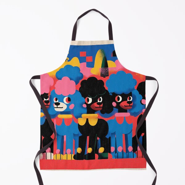 Item preview, Colorful cartoon Poodles designed and sold by lautir.