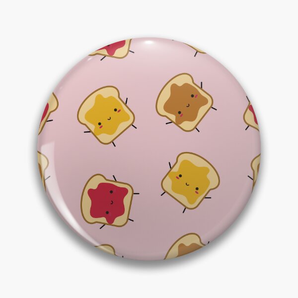 Item preview, Delicious slices of toasted bread topped with a strawberry, honey, and creamy peanut butter pattern. Perfect for breakfast and snacks designed and sold by Denisse diseno.