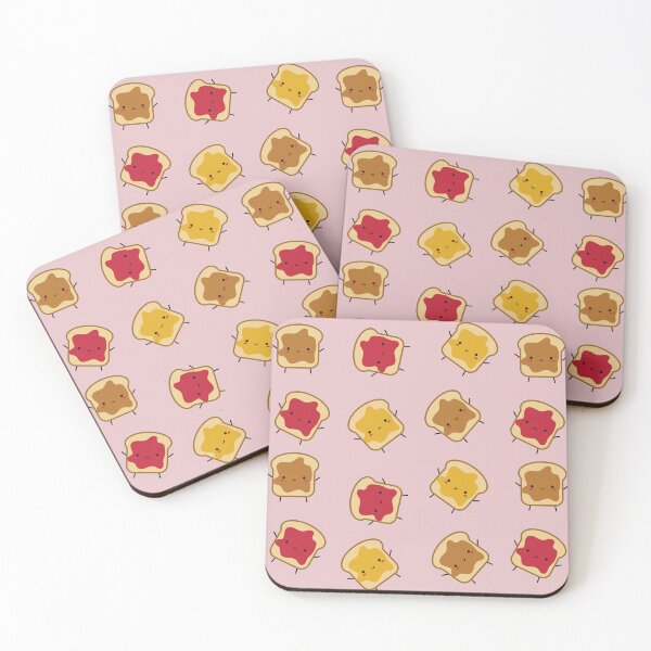 Item preview, Delicious slices of toasted bread topped with a strawberry, honey, and creamy peanut butter pattern. Perfect for breakfast and snacks designed and sold by Denisse diseno.