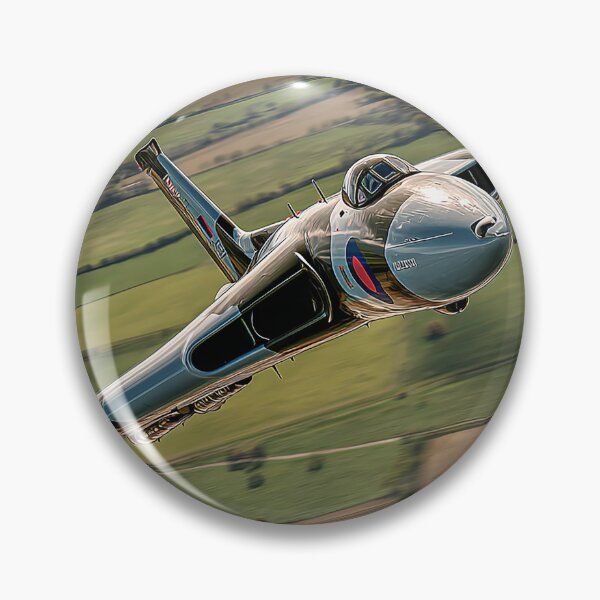 Item preview, Vulcan Over Patchwork Fields designed and sold by Skyframe Aviation.