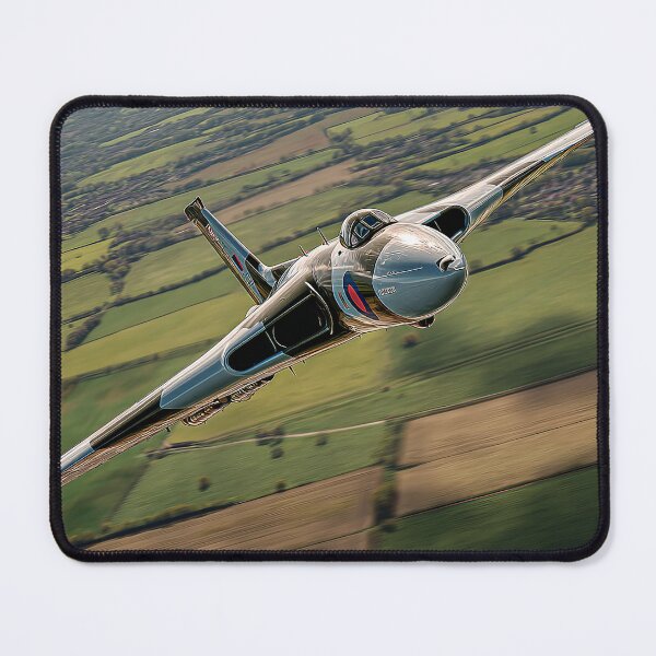 Item preview, Vulcan Over Patchwork Fields designed and sold by Skyframe Aviation.