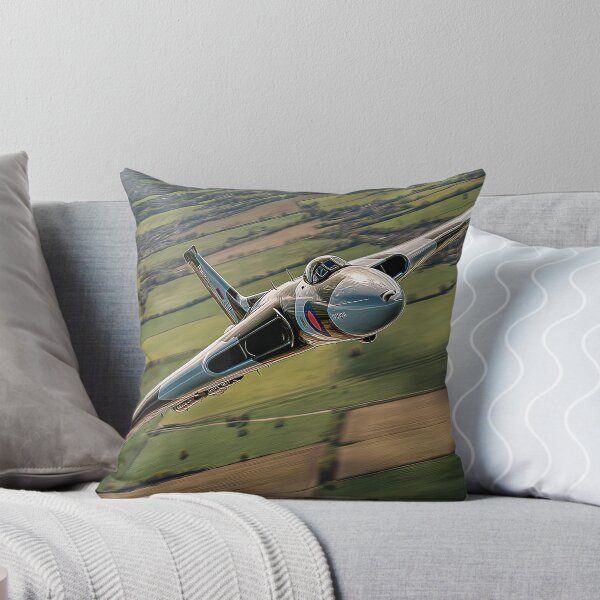 Item preview, Vulcan Over Patchwork Fields designed and sold by Skyframe Aviation.
