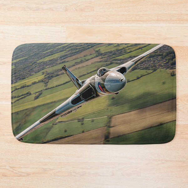 Item preview, Vulcan Over Patchwork Fields designed and sold by Skyframe Aviation.