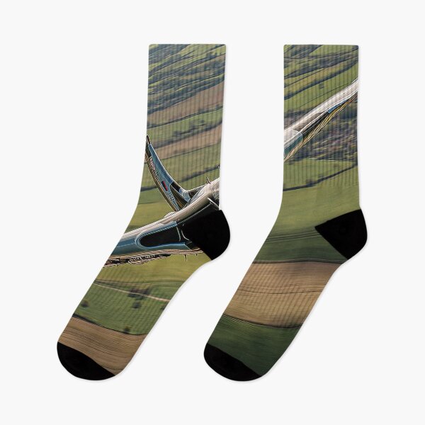 Item preview, Vulcan Over Patchwork Fields designed and sold by Skyframe Aviation.