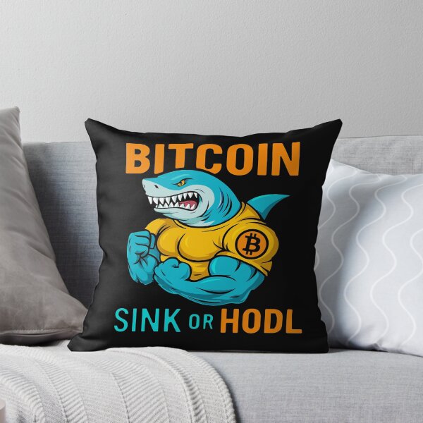 Item preview, Sink or HODL – Bitcoin Shark Power Design designed and sold by BitCrop.