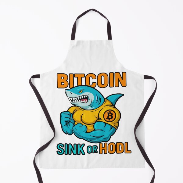 Item preview, Sink or HODL – Bitcoin Shark Power Design designed and sold by BitCrop.