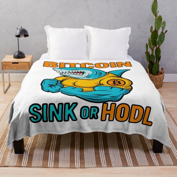 Item preview, Sink or HODL – Bitcoin Shark Power Design designed and sold by BitCrop.