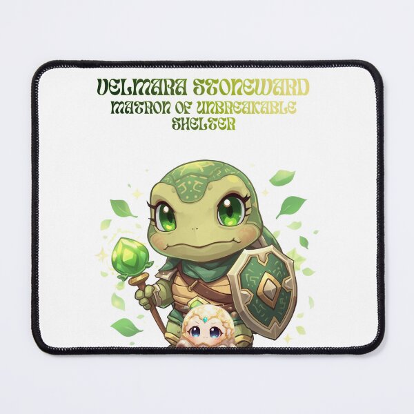 Item preview, Velmara Stoneward – Matron of Unbreakable Shelter | Druid Turtle Guardian of Monzora designed and sold by Monzora.