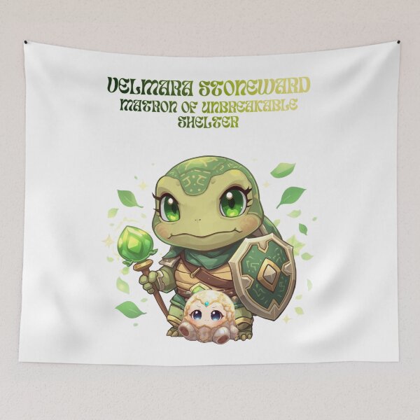 Item preview, Velmara Stoneward – Matron of Unbreakable Shelter | Druid Turtle Guardian of Monzora designed and sold by Monzora.