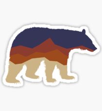 Pegatina Montaña del oso