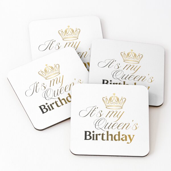 Item preview, It's Queen's Birthday! Gold Chic  designed and sold by PRINTLAN.