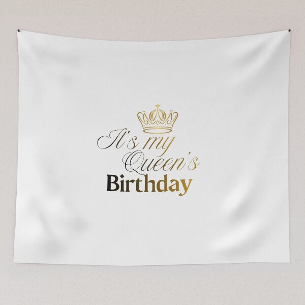 Item preview, It's Queen's Birthday! Gold Chic  designed and sold by PRINTLAN.