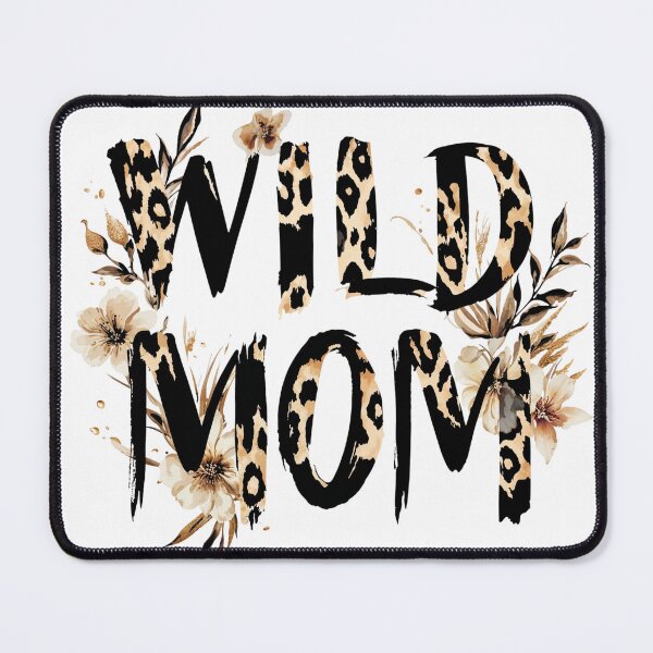 Item preview, Wild Mom Leopard Print Boho Floral Mama Art designed and sold by Anastasiia Yurevych.