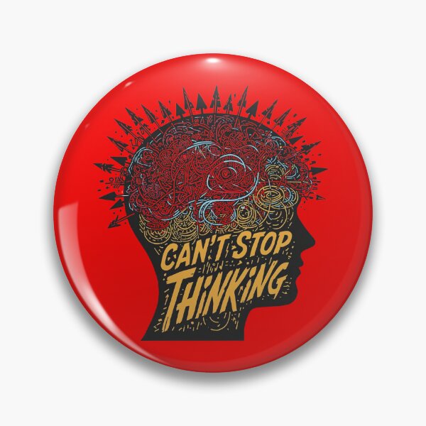 Item preview, Can’t Stop Thinking – Overactive Mind Illustration designed and sold by Katzpy.