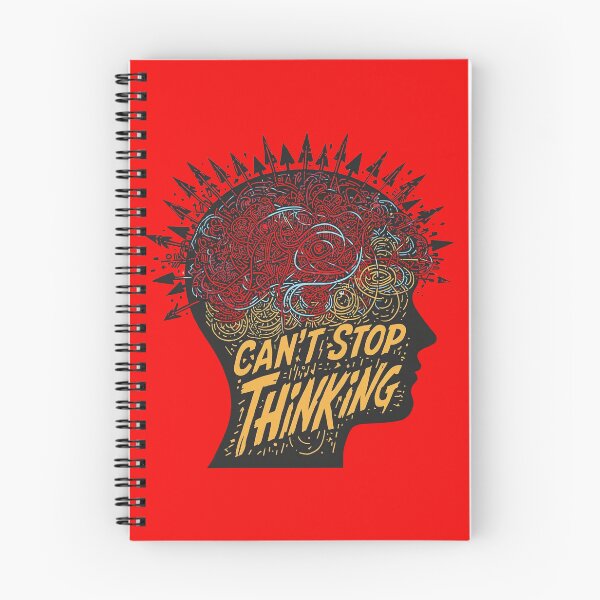Item preview, Can’t Stop Thinking – Overactive Mind Illustration designed and sold by Katzpy.