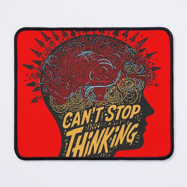 Item preview, Can’t Stop Thinking – Overactive Mind Illustration designed and sold by Katzpy.