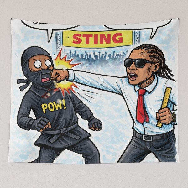 Item preview, Ninja Man vs Vybz Kartel designed and sold by FoxstarRavas.